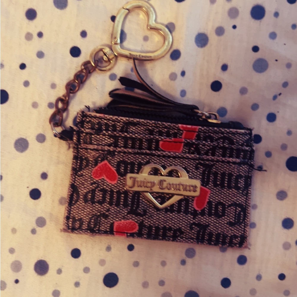Juicy Couture Black and Red Heart Wallet